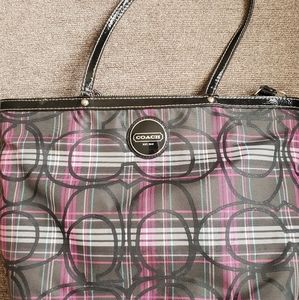 Authentic plaid Coach